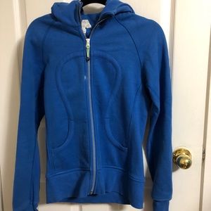 Blue lululemon scuba hoodie